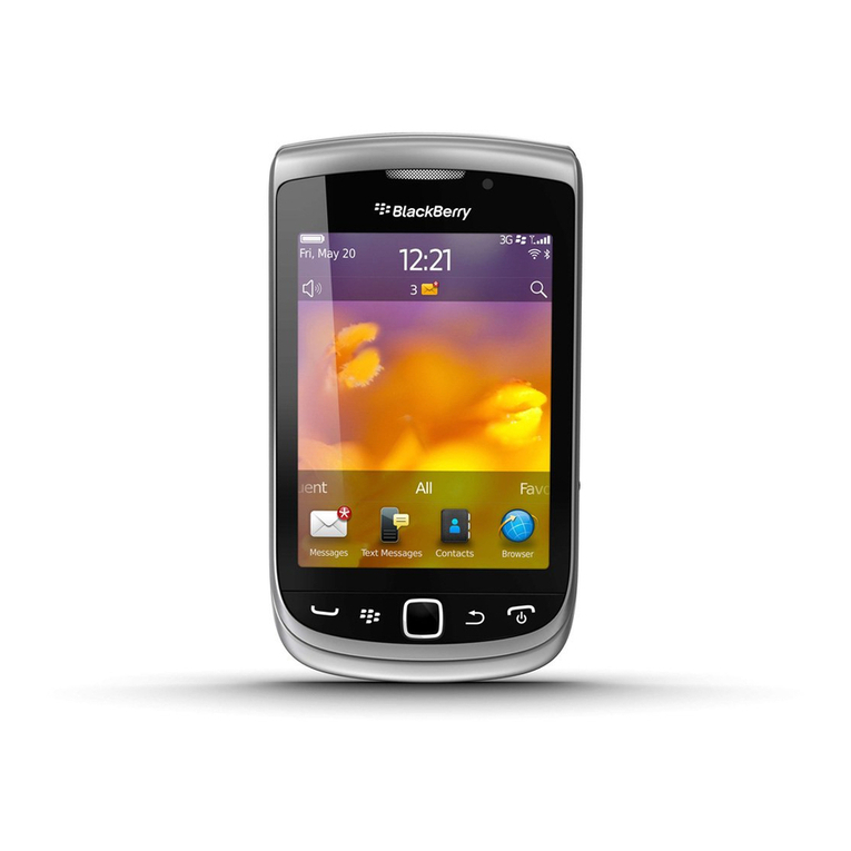 Blackbe;rry Torch 9810 User manual