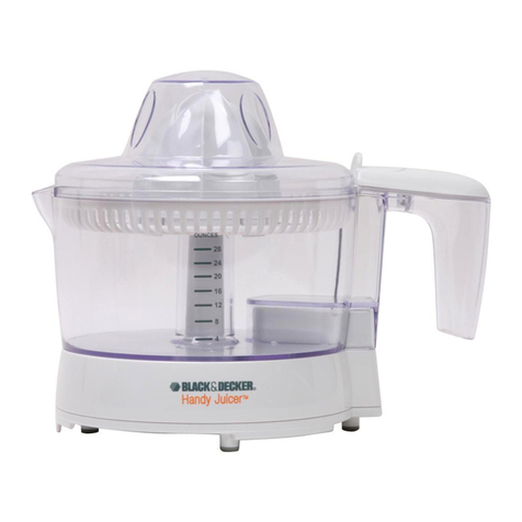 Black & Decker HandyJuicer HJ30 Installation instructions