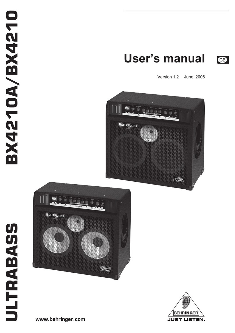 Behringer Ultrabass BX4210 manual