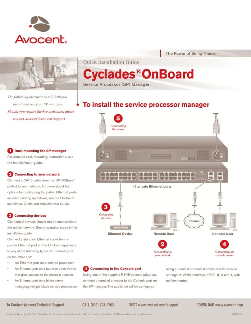 Avocent Cyclades OnBoard User manual
