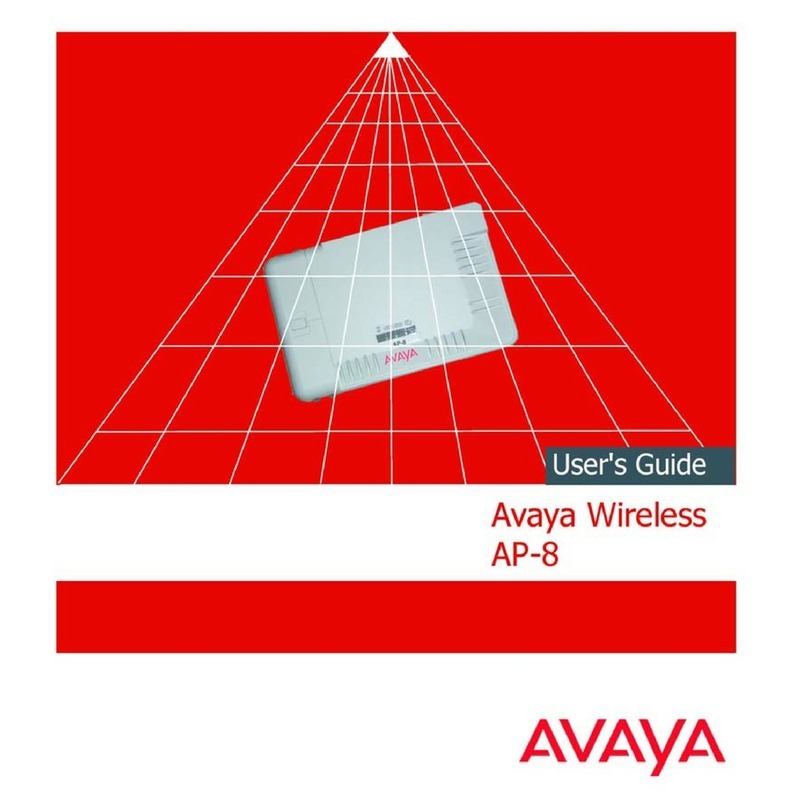Avaya AP-8 User manual Avaya AP-8 User manual