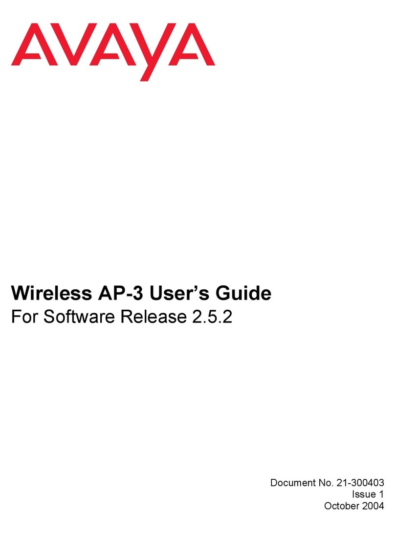 Avaya AP-3 User manual