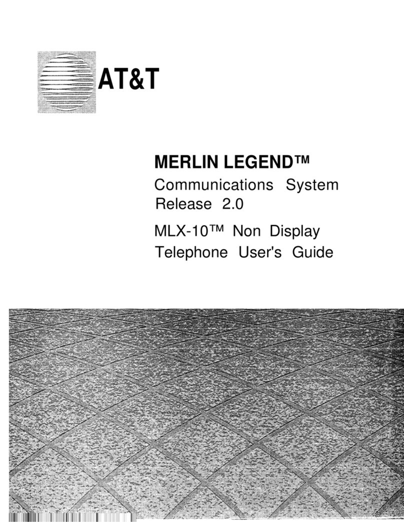 AT&T MERLIN LEGEND MLX-10 Non-Display Telephone User manual