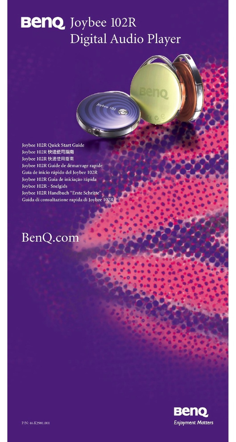 BenQ Joybee 102R User manual BenQ Joybee 102R User manual