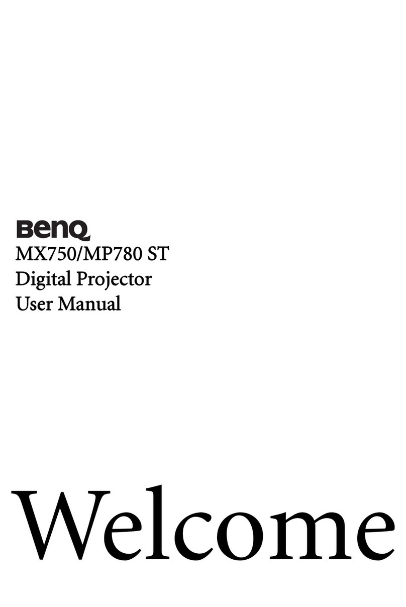 BenQ MX750 User manual