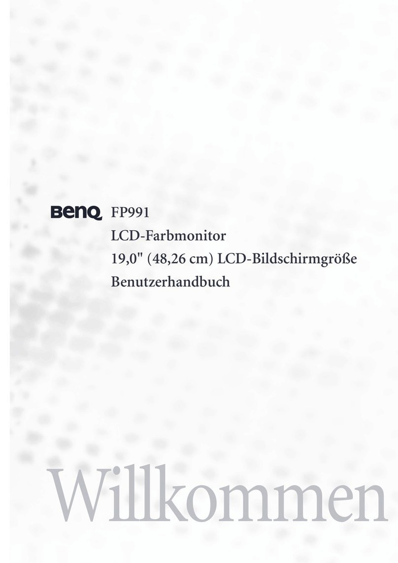 BenQ FP991 - 19" LCD Monitor Instructions for use