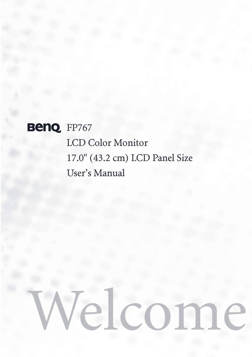 BenQ FP767 - 17" LCD Monitor user manual