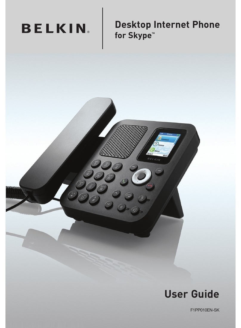 Belkin F1PP010EN-SK - Desktop Internet Phone user guide