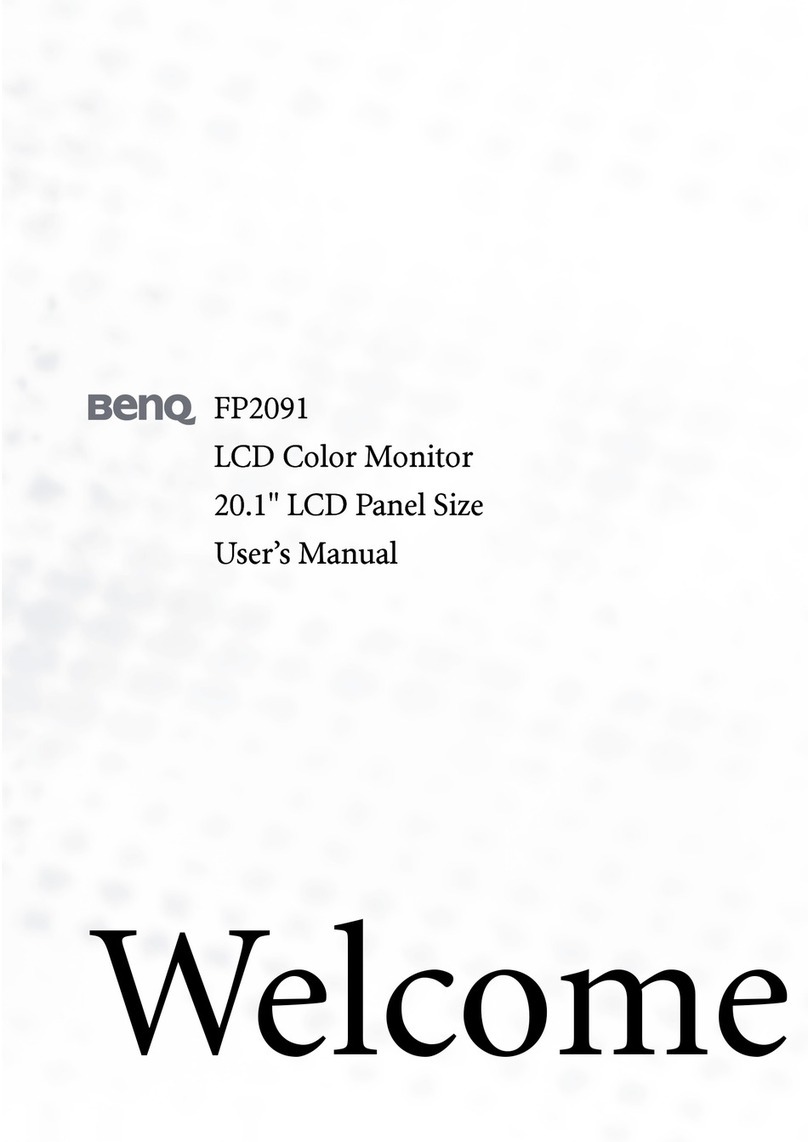 BenQ FP2091 - 20.1" LCD Monitor User manual