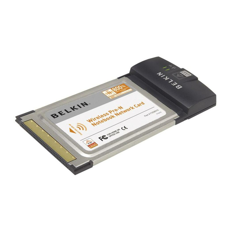Belkin F5D8010 User manual