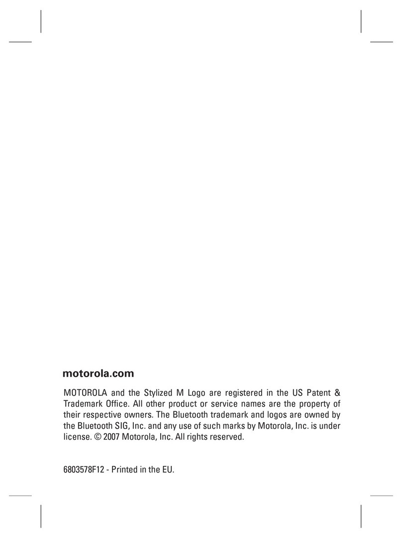 Motorola H12 - MOTOPURE H12 - Headset User manual