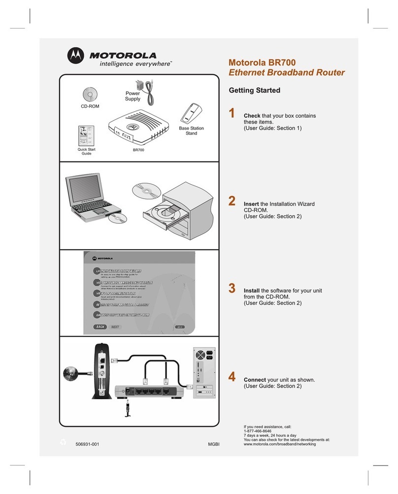Motorola BR700 - EN Broadband Router User manual