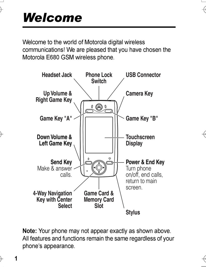 Motorola E680 - Smartphone - GSM User manual Motorola E680 - Smartphone - GSM User manual