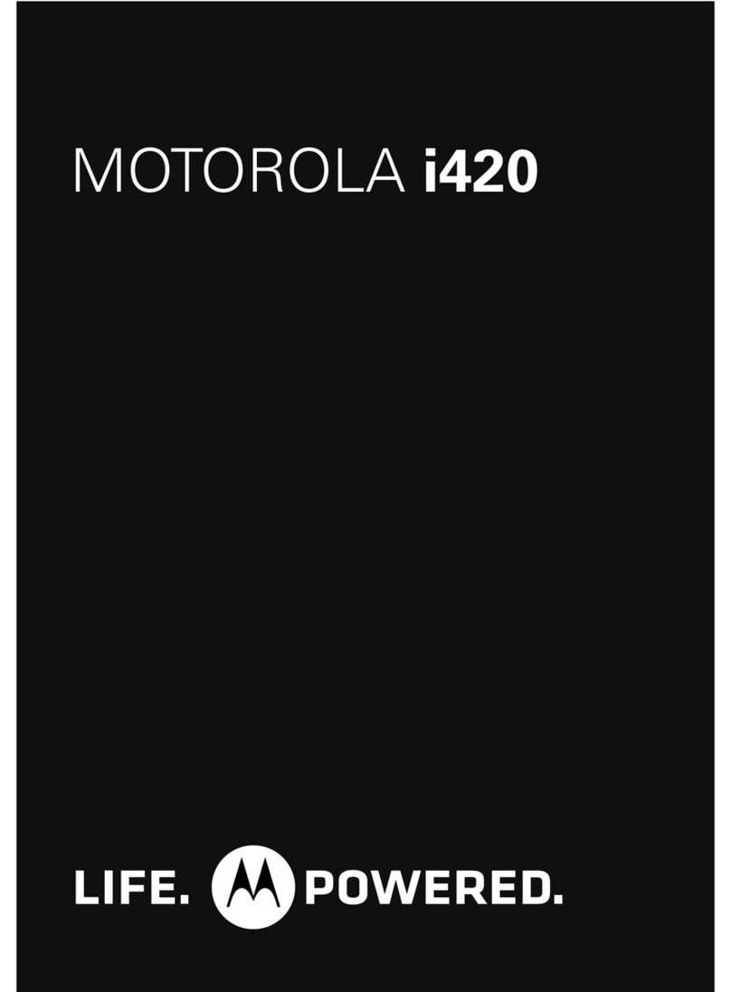 Motorola I420 User manual