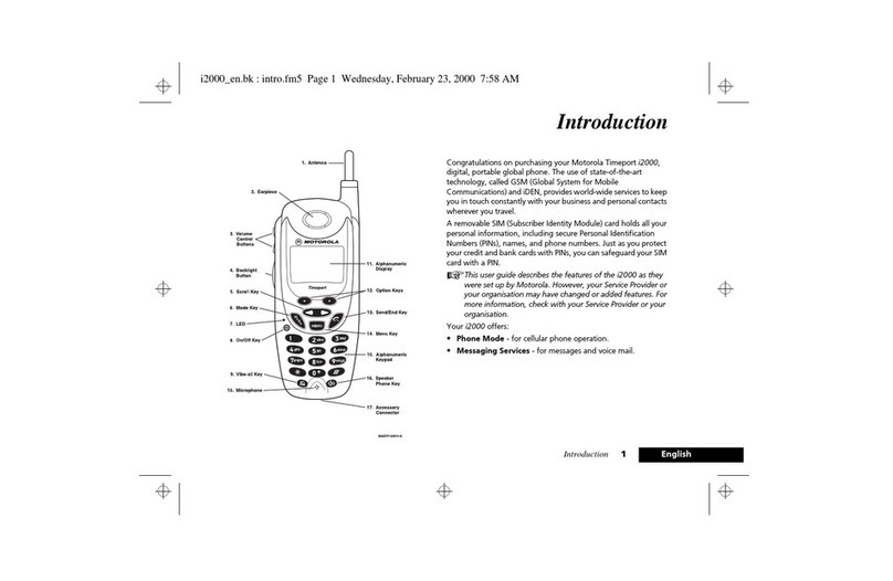 Motorola i2000 User manual