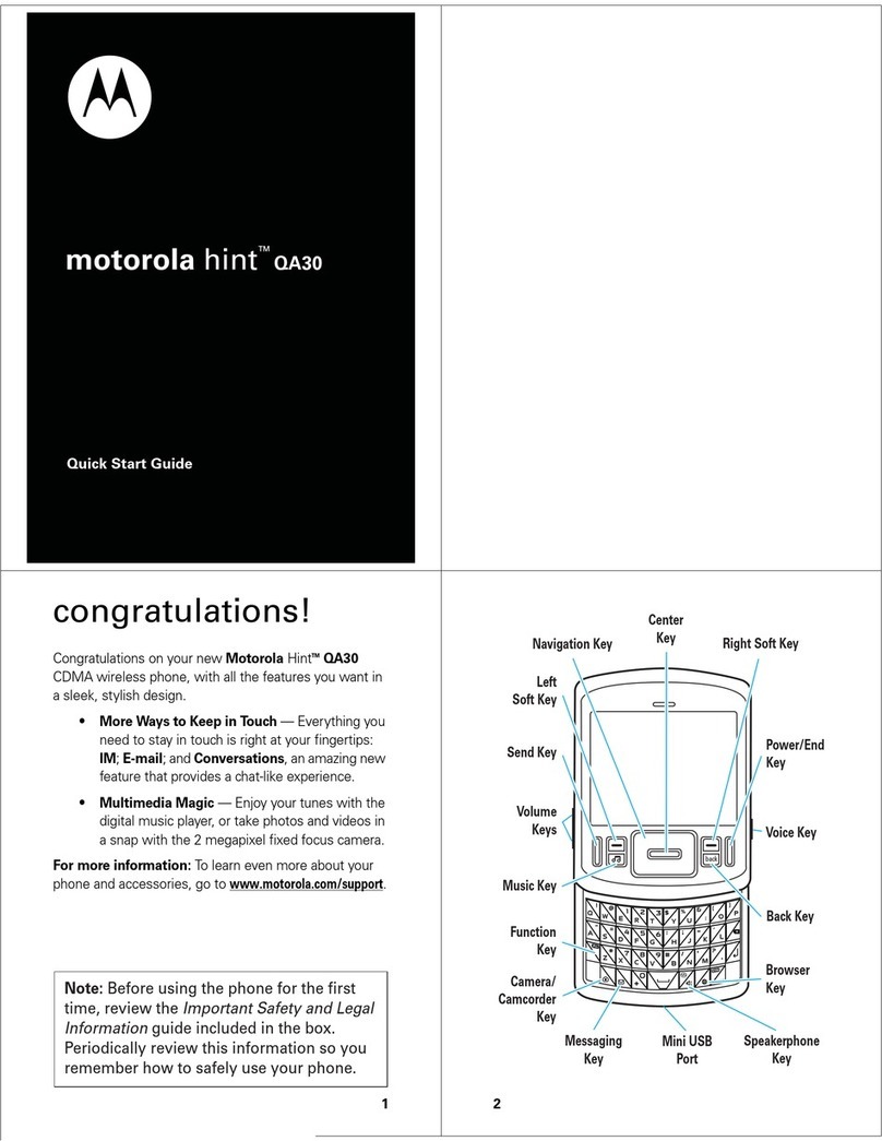 Motorola Hint QA30 User manual