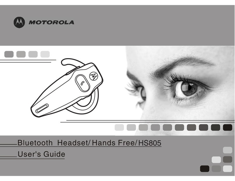 Motorola HS805 user guide