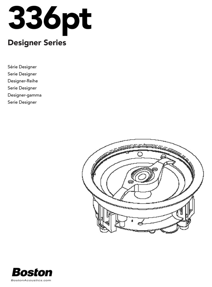 Boston Acoustics Designer Series 336pt user guide