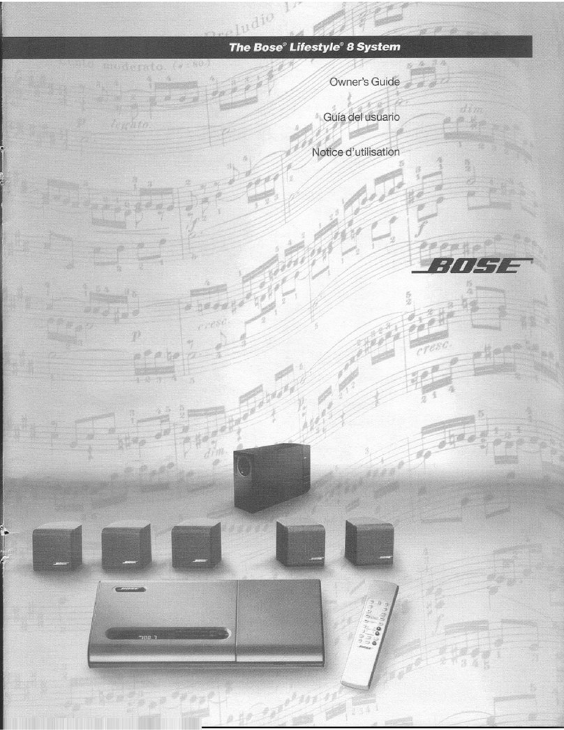 Bose Lifestyle 8 Series II owner's guide