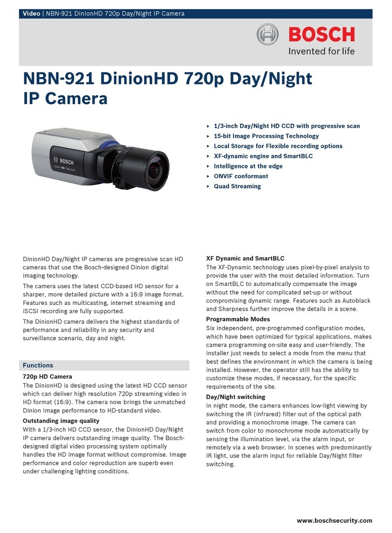 Bosch DinionHD NBN-921 User manual