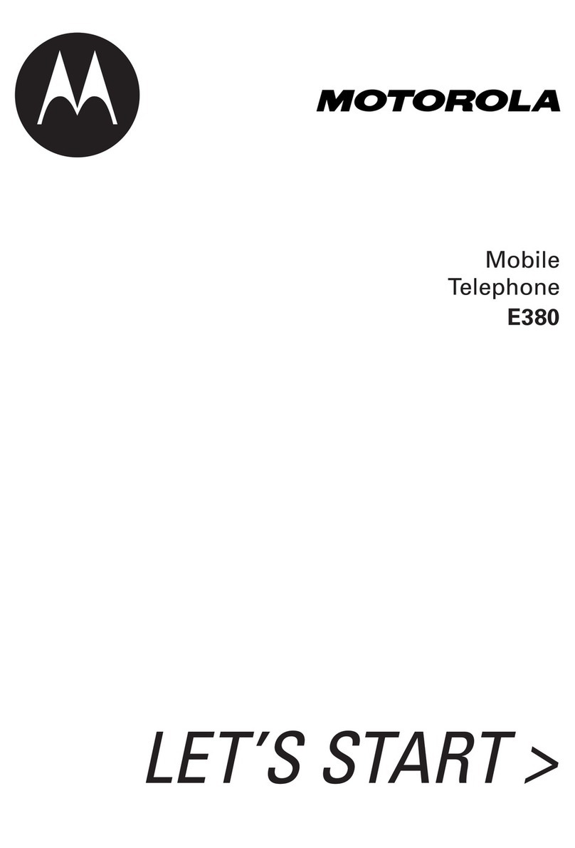Motorola E380 User manual