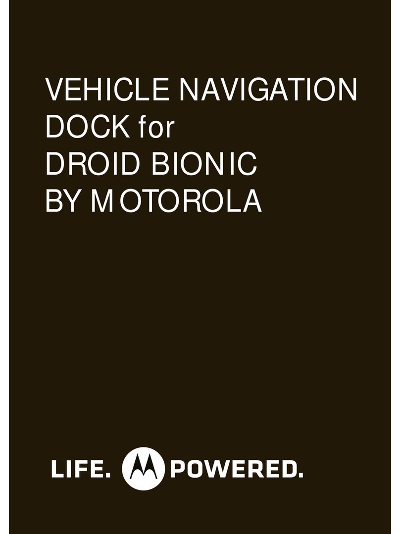 Motorola DROID BIONIC VEHICLE DOCK User manual
