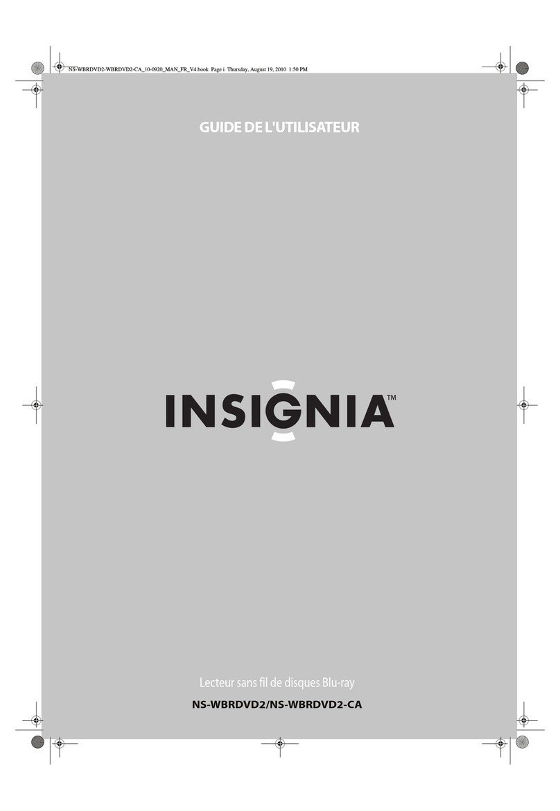Insignia NS-WBRDVD2 Guide de l'utilisateur