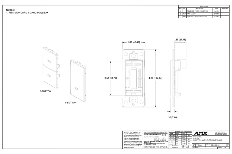 AMX PLK-SB User manual AMX PLK-SB User manual