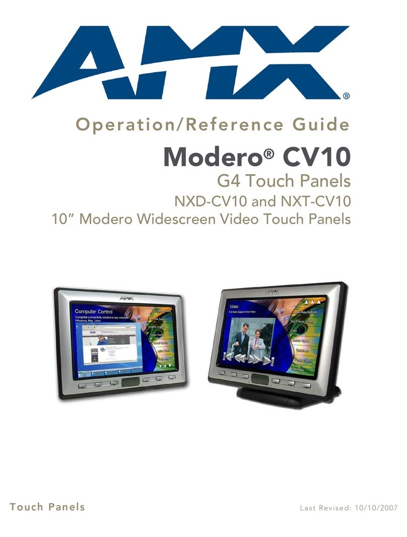 AMX modero NXD-CV10 Operation/reference guide