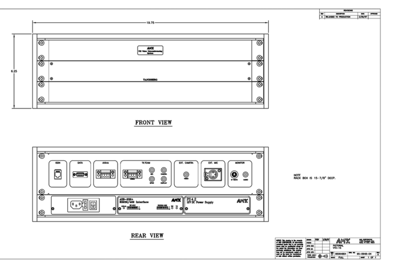 AMX VTX-1S Parts list manual