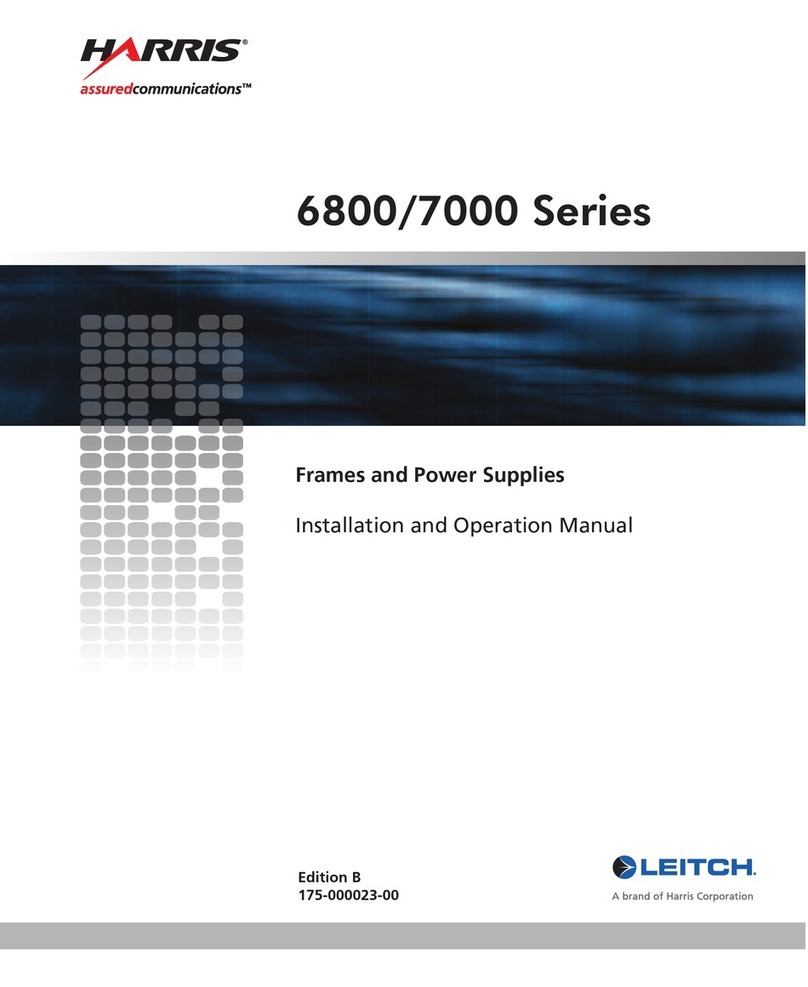 Leitch 6800/7000 Series Installation and operation manual