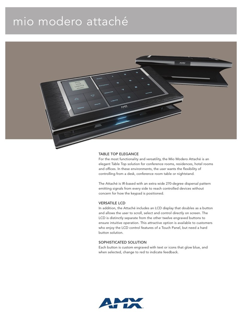 AMX MIO-ATTACHE Specifications