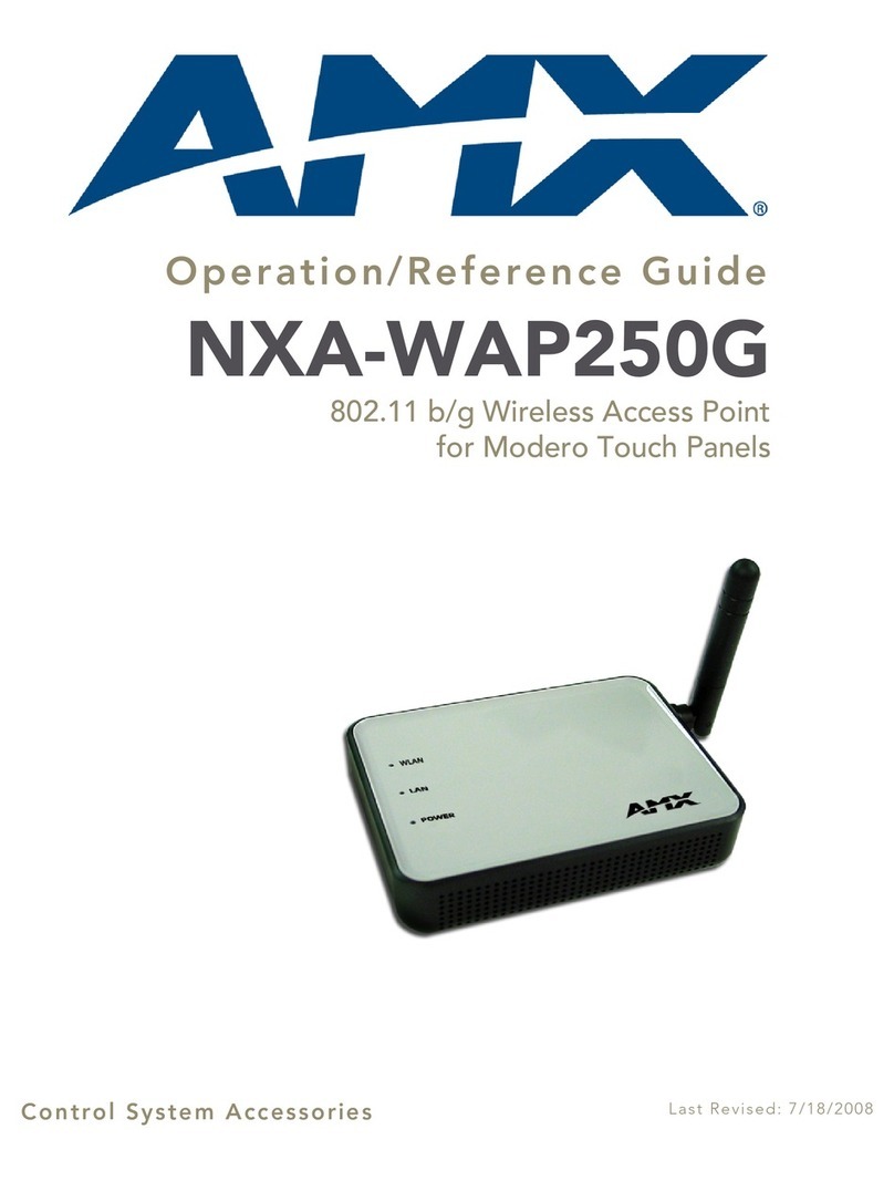 AMX NXA-WAP250G Parts list manual