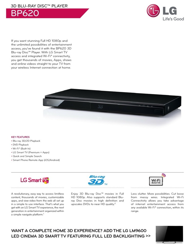 LG BP620 Specifications
