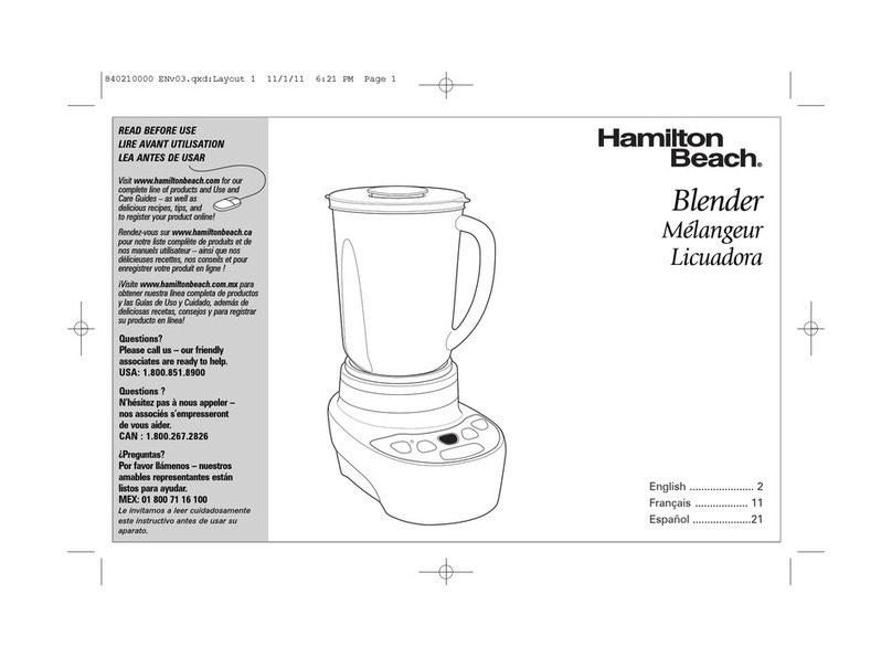 Hamilton Beach 56205 User manual