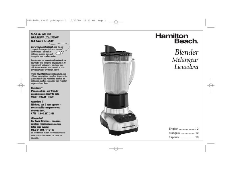 Hamilton Beach 54226 User manual