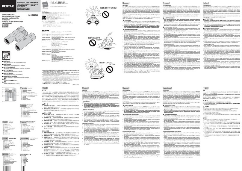 Pentax 9x28 DCF LV User manual