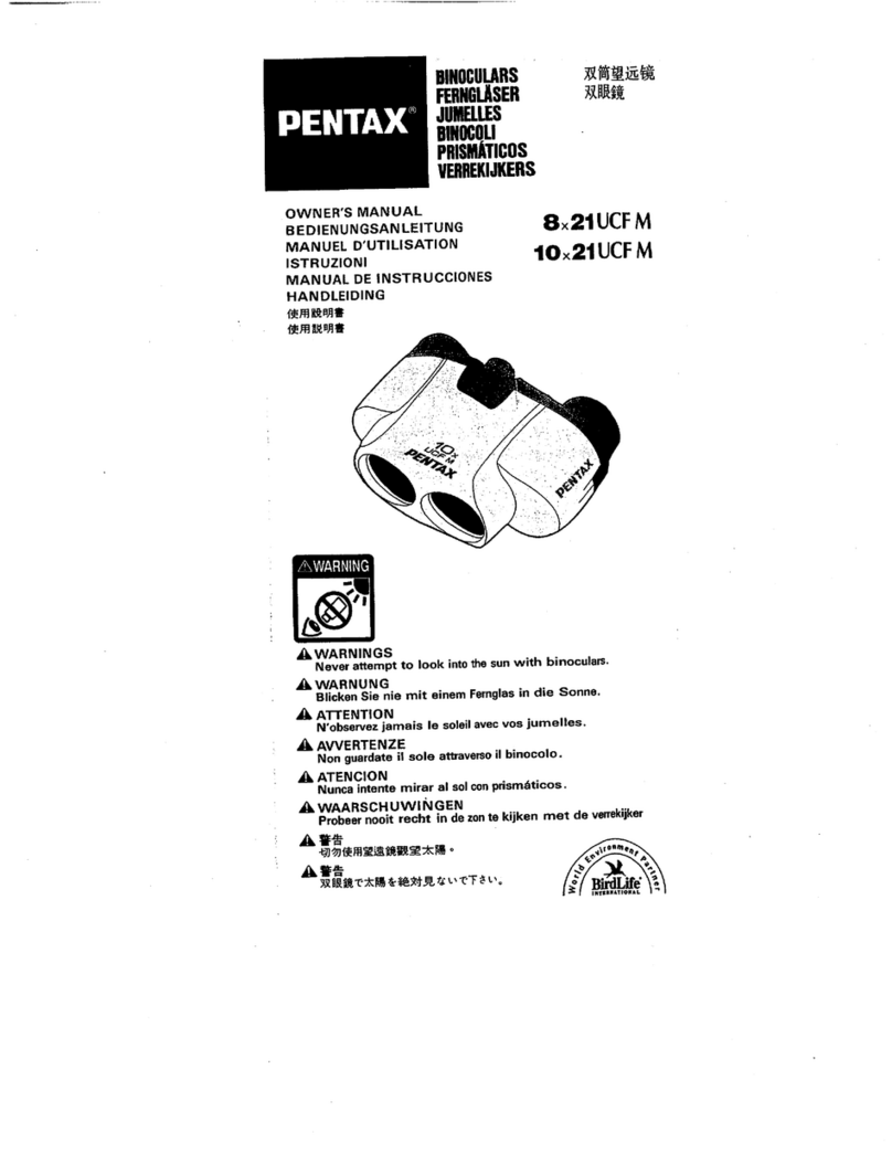 Pentax M - UCF M - Binoculars 10 x 21 User manual