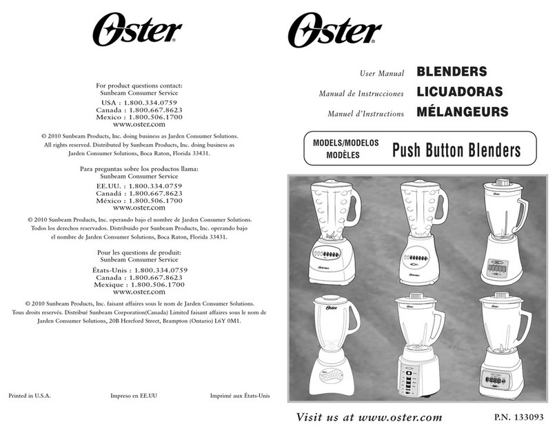 Oster 6629 User manual Oster 6629 User manual