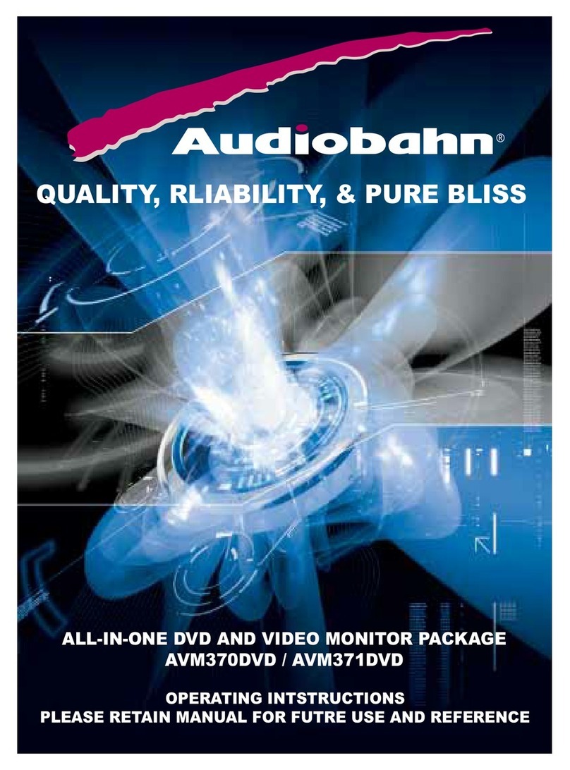 AudioBahn AVM370DVD Operating intstructions