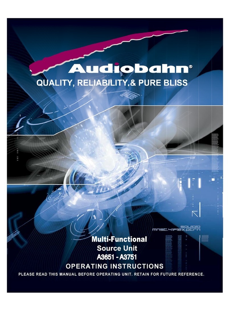 AudioBahn A3651 operating instructions