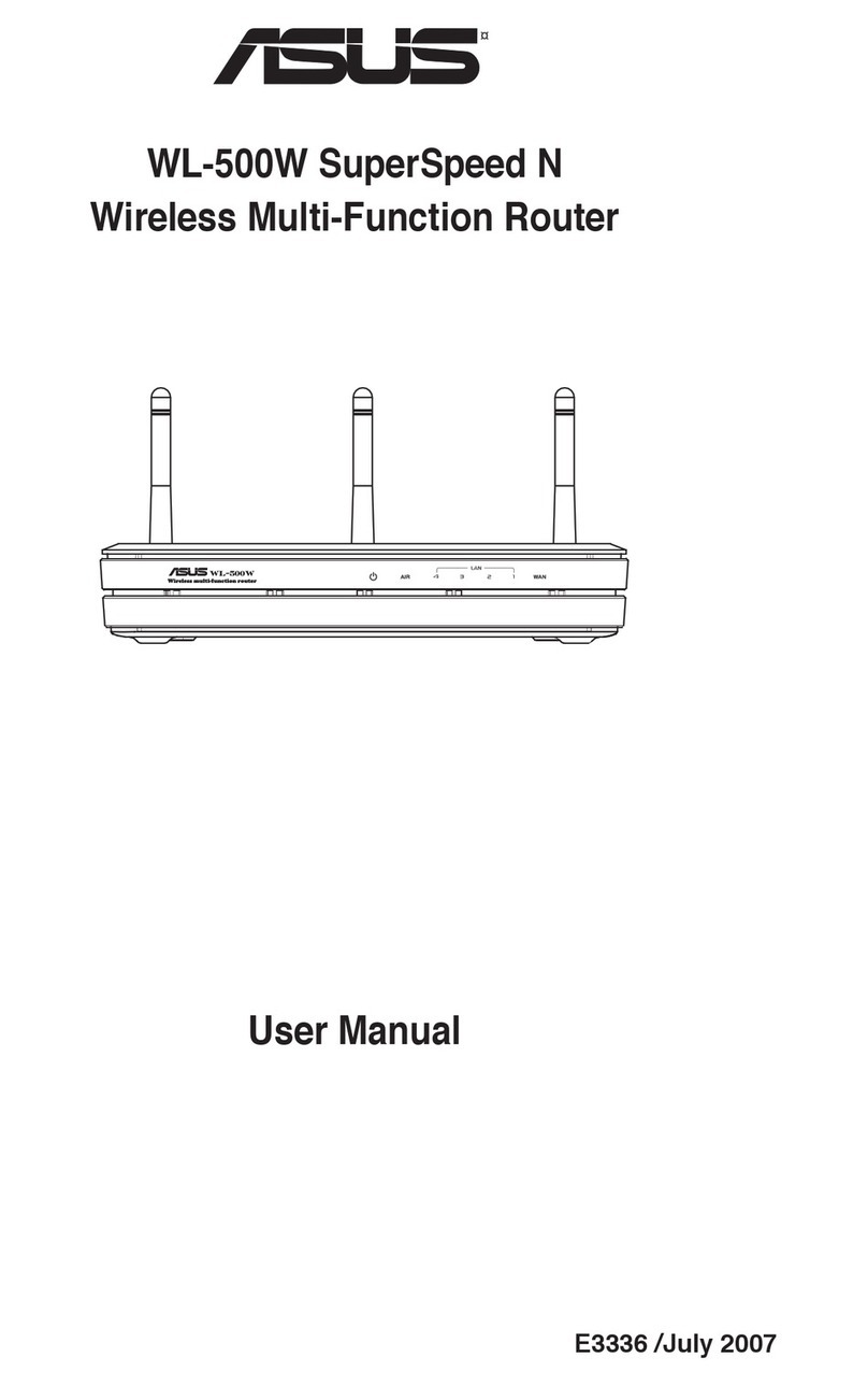 Asus WL-500W SuperSpeed N user manual