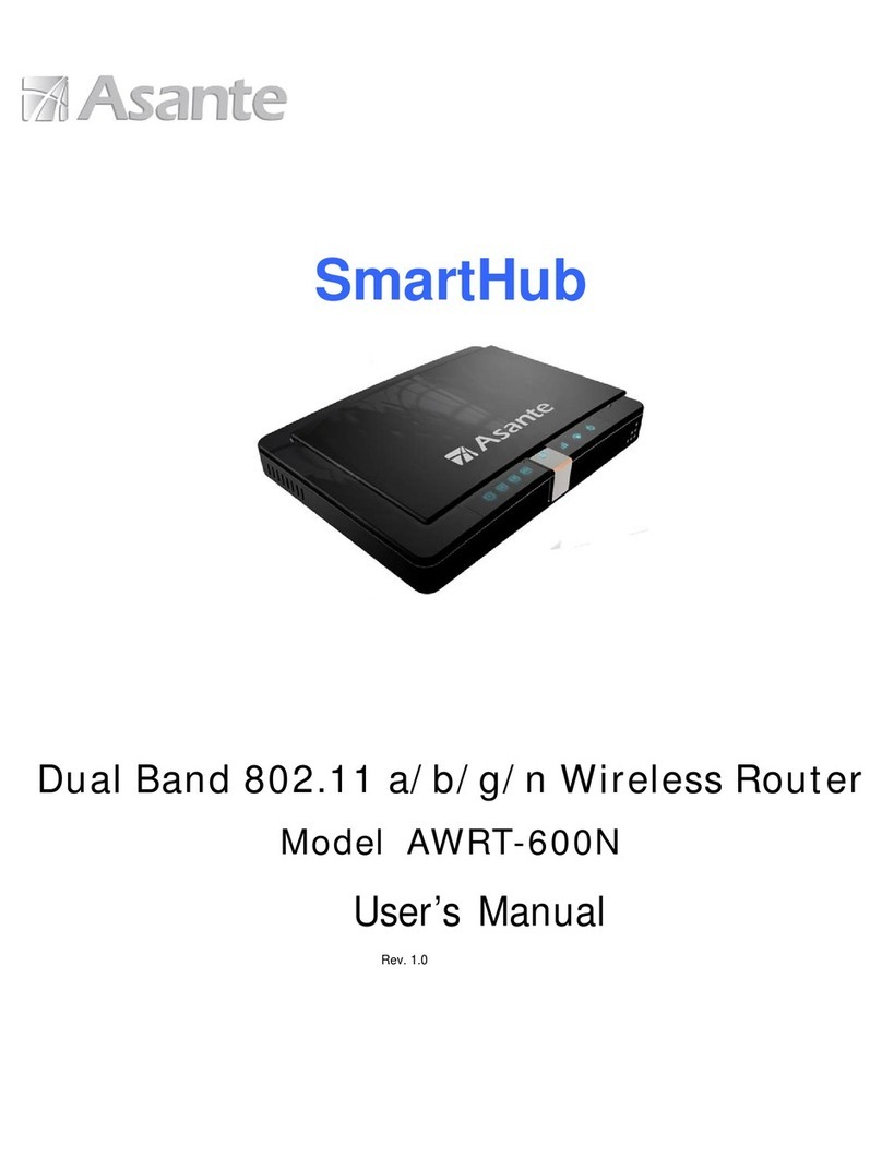Asante AWRT-600N user manual