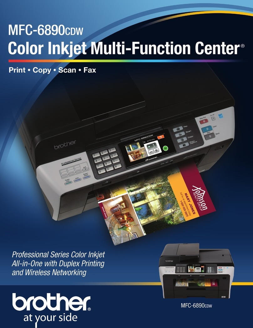 Brother MFC-6890CDW - Color Inkjet - All-in-One User manual Brother MFC-6890CDW - Color Inkjet - All-in-One User manual