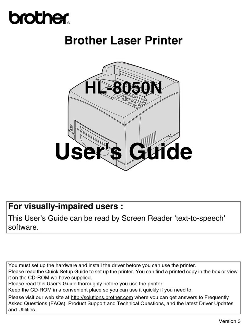 Brother HL-8050N User manual