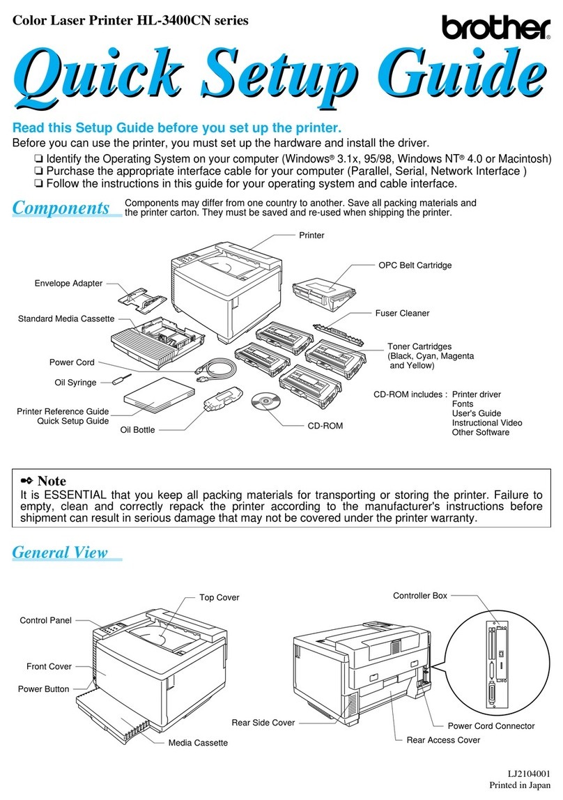 Brother HL-3400CN Series User manual