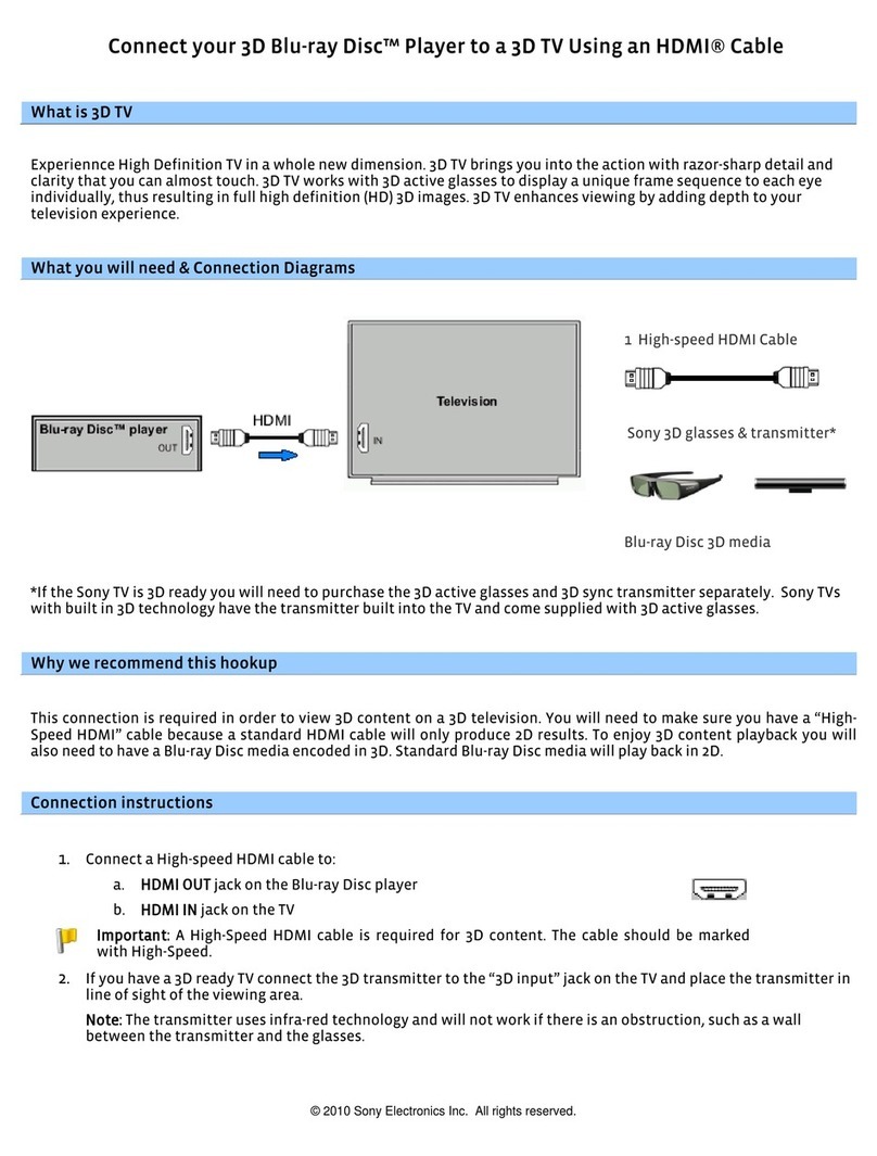 Sony BDP-BX57 - Blu-ray Disc™ Player Connecting guide