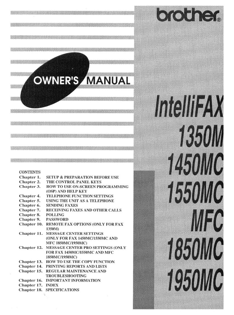 Brother MFC-1850MC User manual Brother MFC-1850MC User manual