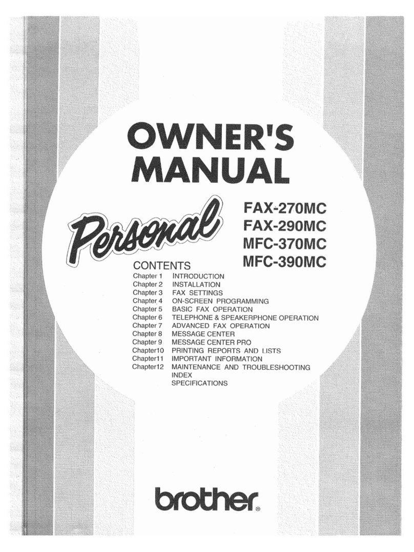Brother MFC-370MC User manual Brother MFC-370MC User manual