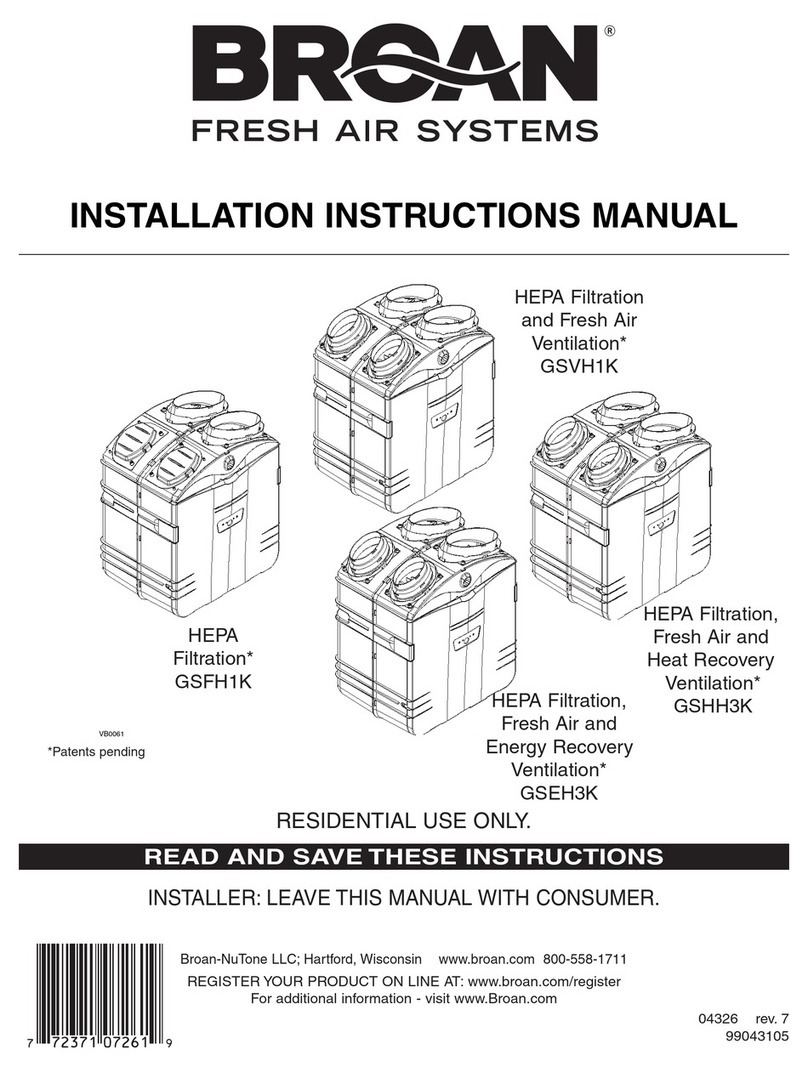 NuTone GSEH3K Installation instructions manual NuTone GSEH3K Installation instructions manual